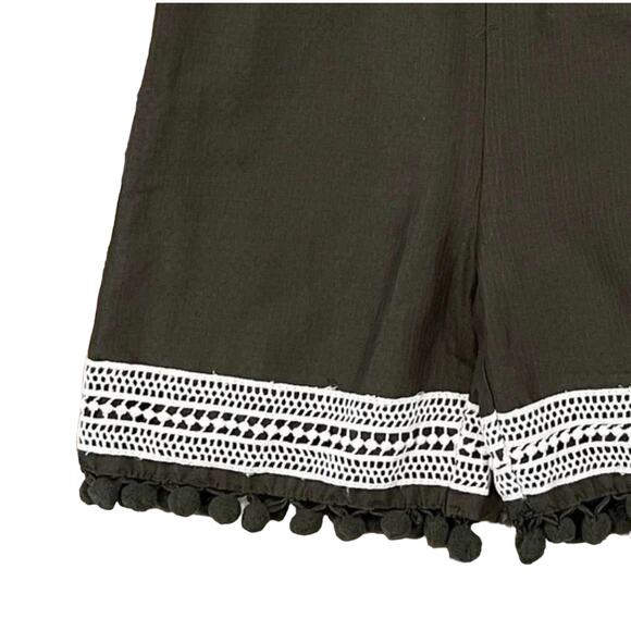 NWT Tommy Bahama Kids Girls' Olive Green Pom Pom Romper & Headband - 18M - Picture 4 of 7